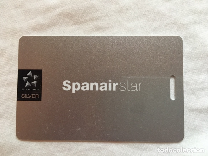 Coleccionismo: Tarjeta Spanair Silver para equipaje