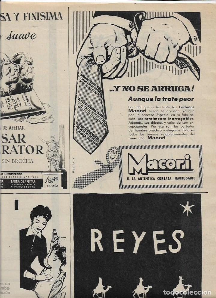 Collecting paper: A&Ntilde;O 1956 RECORTE PRENSA PUBLICIDAD CORBATAS MACORI INARRUGABLES MODA HOMBRE