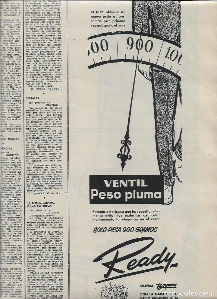 Collecting paper: A&Ntilde;O 1957 RECORTE PRENSA PUBLICIDAD COMERCIO TIENDA READY MODA HOMBRE RAMBLA CATALU&Ntilde;A 8 BCNA