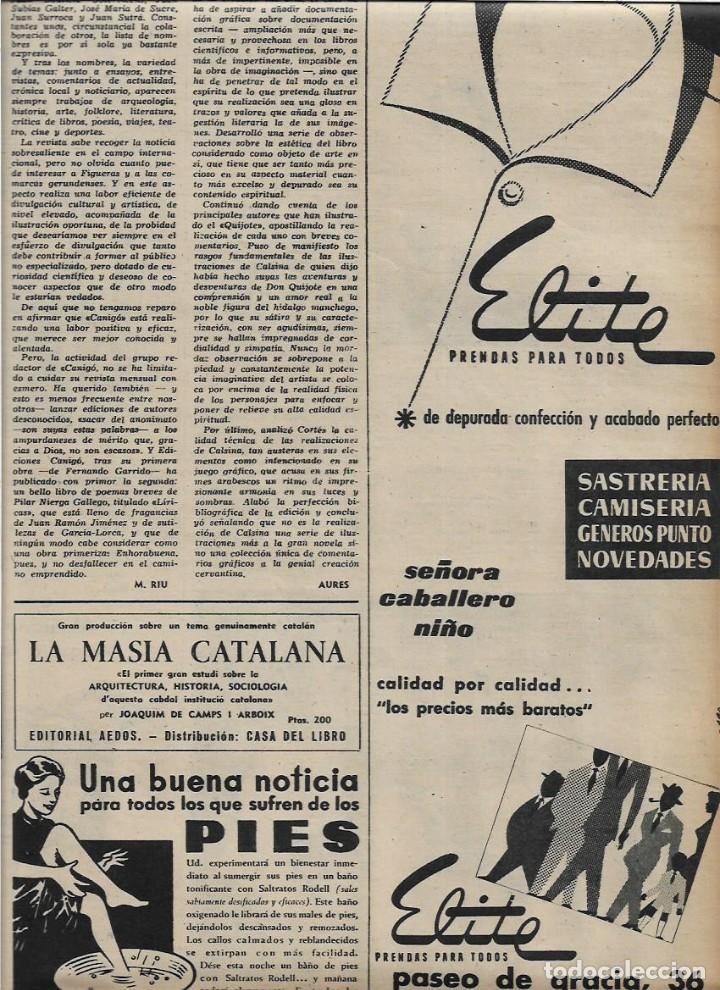 Coleccionismo: A&Ntilde;O 1959 RECORTE PRENSA PUBLICIDAD CAMISERIA SASTRERIA ZAPATERIA ELITE COMERCIO ALMACEN P GRACIA 36