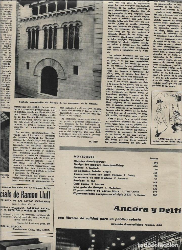 Collecting paper: A&Ntilde;O 1959 RECORTE PRENSA TARREGA PALACIO DE LOS MARQUESES DE LA FLORESTA
