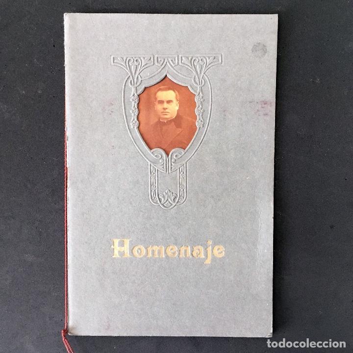 Collectionnisme: folleto religioso HOMENAJE Reverendo GUILLERMO VI&Ntilde;AS - Escuelas Salesianas Sarri&aacute; Barcelona - 1927