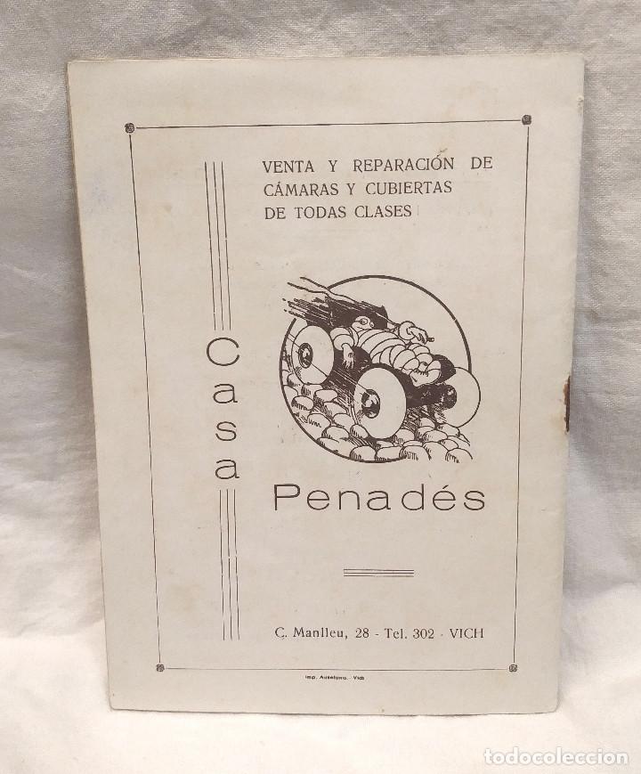 Coleccionismo: Fiesta Mayor Vich a&ntilde;o 1946 Programa de Festejos - Foto 2
