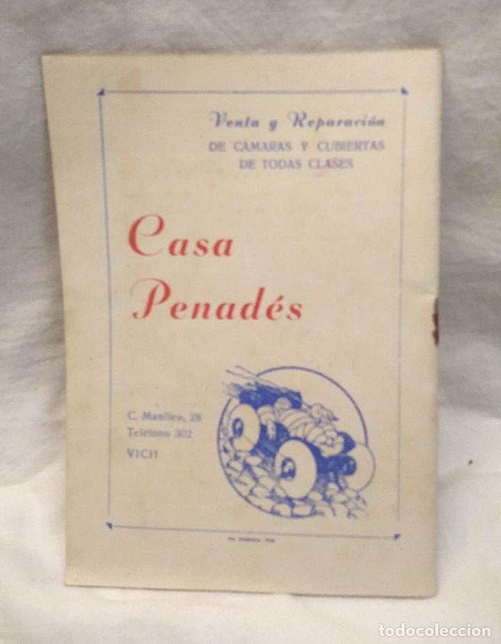 Coleccionismo: Fiesta Mayor Vich a&ntilde;o 1947 Programa de Festejos - Foto 2