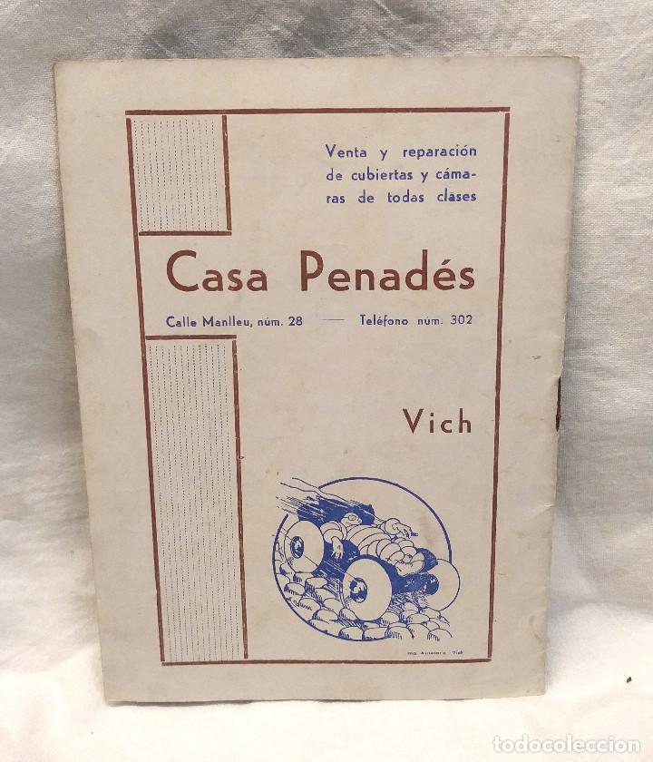 Coleccionismo: Fiesta Mayor Vich a&ntilde;o 1943 Programa de Festejos - Foto 2
