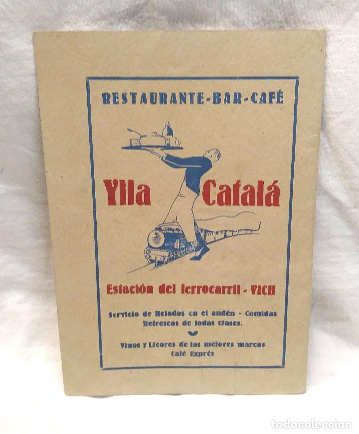 Coleccionismo: Fiesta Mayor Vich a&ntilde;o 1941 Programa de Festejos - Foto 2
