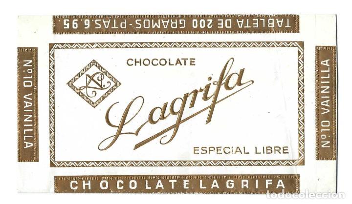 Coleccionismo: ENVOLTORIO TROQUELADO- CHOCOLATE LAGRIFA. ESPECIAL LIBRE. VAINILLA. BARCELONA- A&Ntilde;OS 60