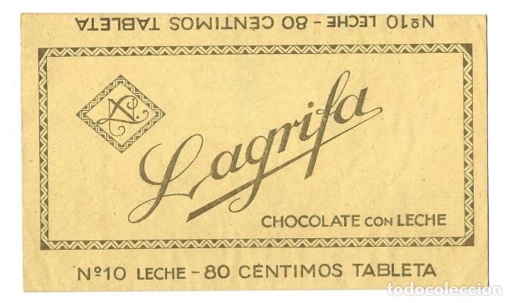Coleccionismo: ENVOLTORIO- CHOCOLATE LAGRIFA. CHOCOLATE CON LECHE. BARCELONA- A&Ntilde;OS 60