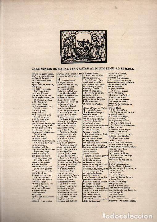 Collezionismo: GOIGS CANSONETAS DE NADAL PER CANTAR AL NINYO JESUS AL PESEBRE