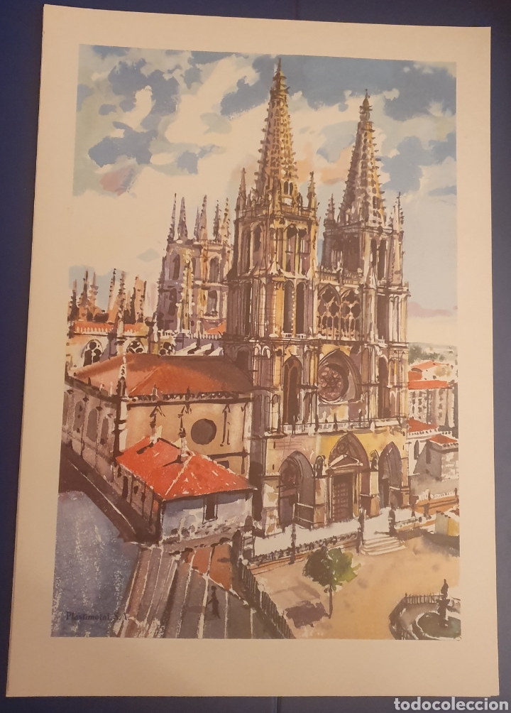 Coleccionismo: 5 L&Aacute;MINAS DIBUJOS SOBRE BURGOS - BARCELONA - SEIX Y BARRAL