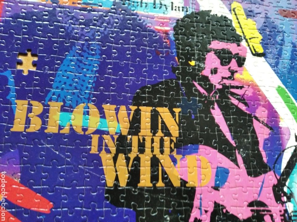 Coleccionismo: Puzzle pegado de Bob Dylan - Foto 4