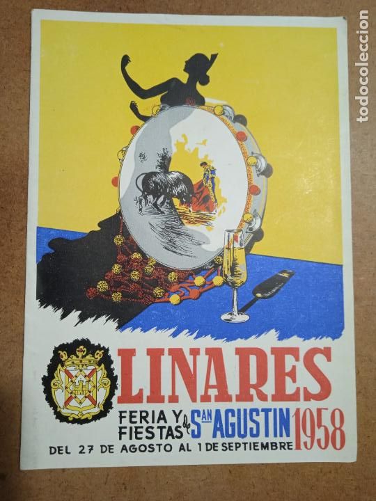 Coleccionismo: PROGRAMA DE FIESTAS DE LINARES. FERIA DE SAN AGUST&Iacute;N. 1958. 10 PP