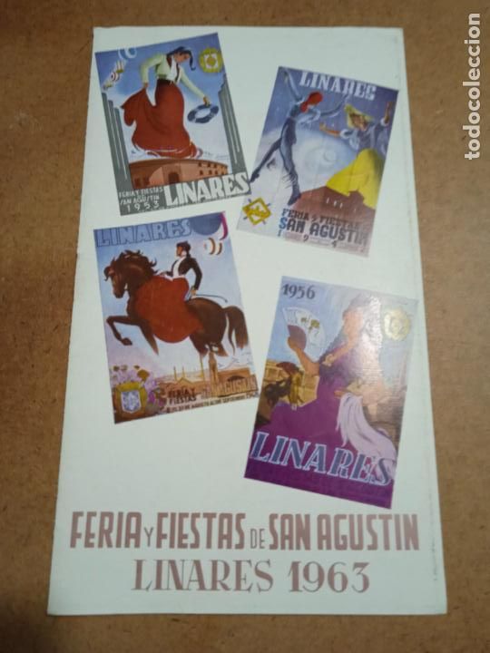 Coleccionismo: PROGRAMA DE FIESTAS DE LINARES. FERIA DE SAN AGUST&Iacute;N. 1963. 12 PP