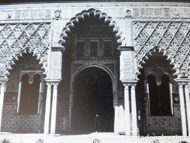 Coleccionismo: SEVILLA ALCAZAR ANTIGUA LAMINA HUECOGRABADO