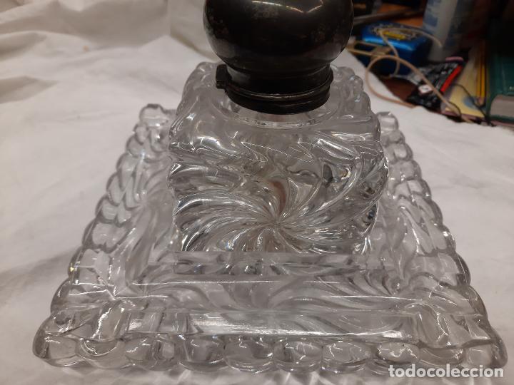Coleccionismo: GRAN TINTERO DE CRISTAL. - Foto 2