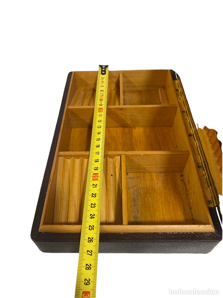 Coleccionismo: Caja madera puros - Foto 4