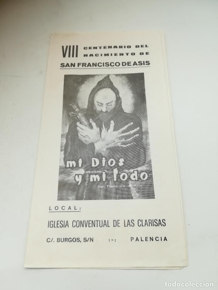 Coleccionismo: VIII CENTENARIO DEL NACIMIENTO DE SAN FRANCISCO DE AS&Iacute;S. PALENCIA. 1982. CORO SANTA CECILIA. VER