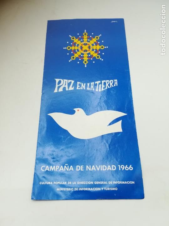 Coleccionismo: PAZ EN LA TIERRA. CAMPA&Ntilde;A DE NAVIDAD 1966. CORO DE CAMARA SANTA CECILIA. VALLADOLID.