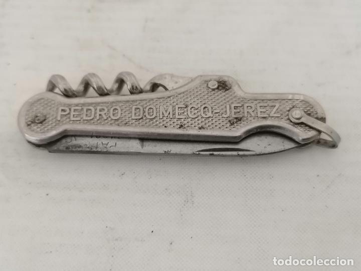 Coleccionismo: ANTIGUA NAVAJA Y SACACORCHOS, FUNDADOR LA INA - PEDRO DOMECQ - JEREZ, CERRADA 6,5 CM, HOJA 5,5 CM