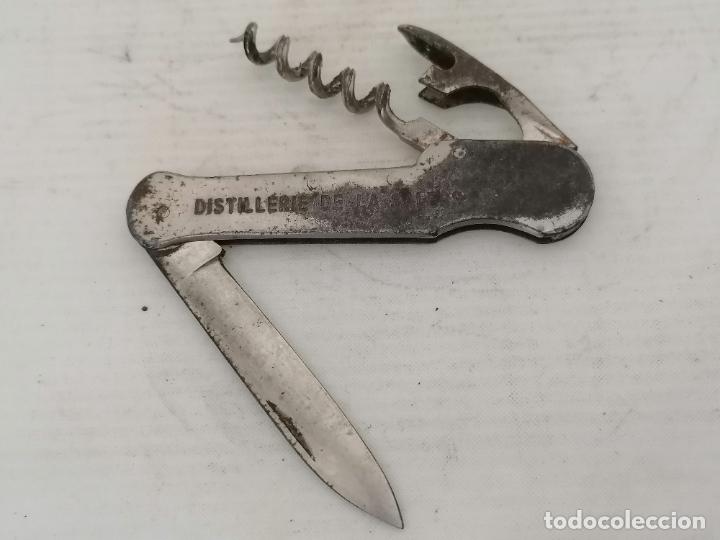 Coleccionismo: ANTIGUA NAVAJA Y SACACORCHOS, DISTILLERIE DE LA SALERS, CERRADA 9 CM, HOJA 7 CM