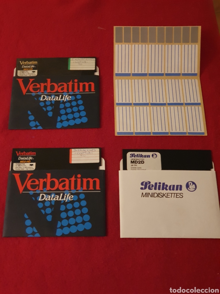 Coleccionismo: Pelikan y Verbatim + etiquetas