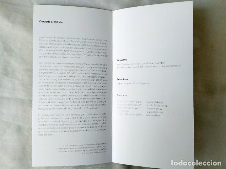 Coleccionismo: 2007 - PROGRAMA CONCIERTO THYSSEN-BORNEMISZA - Foto 2