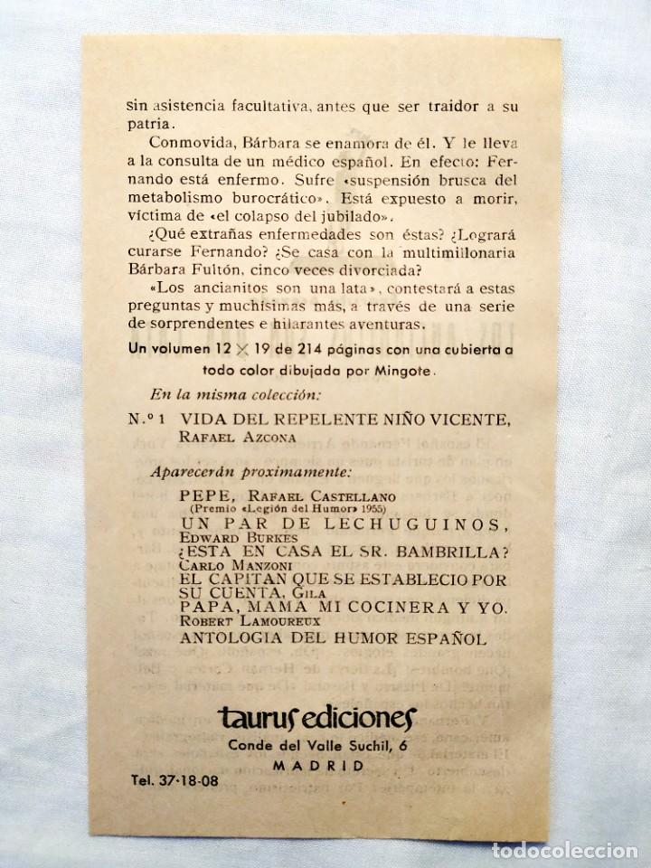Coleccionismo: 1955 - HOJA PROPAGANDA EDICIONES TAURUS - Foto 2