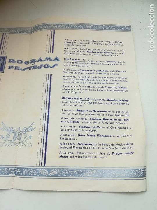 Coleccionismo: CADIZ. CORPUS CHRISTI 1955. PROGRAMA DE FESTEJOS. VER INTERIOR - Foto 3