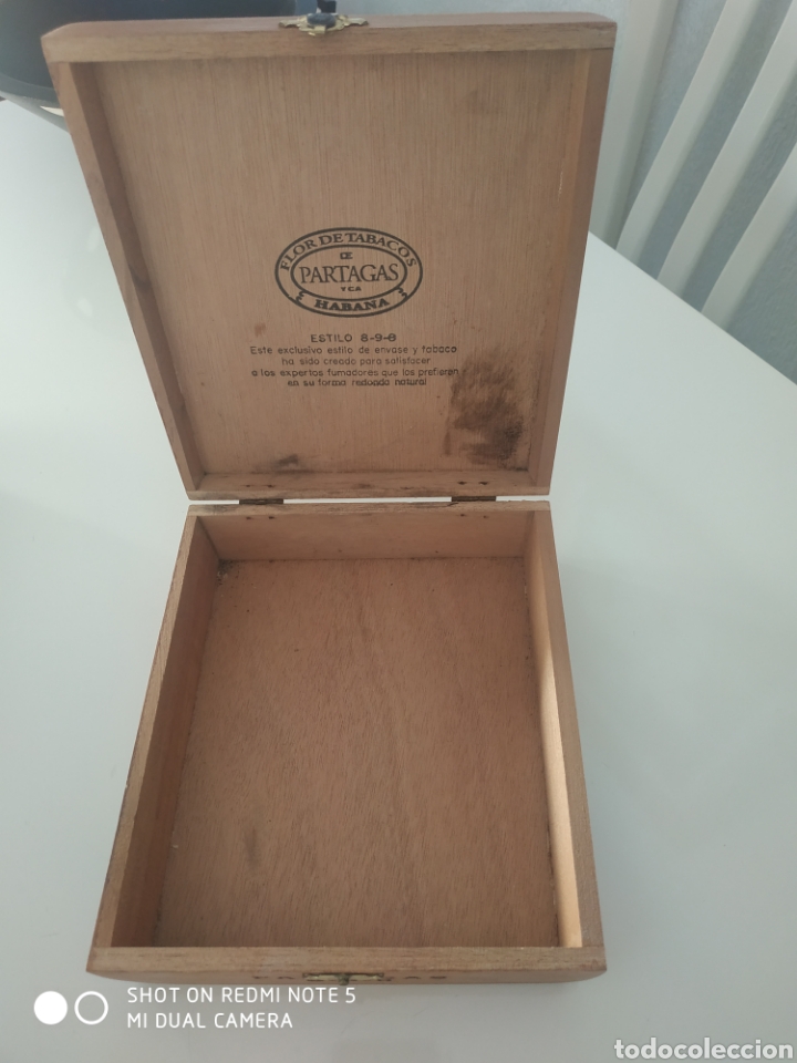 Coleccionismo: Caja de puros PARTEGASen madera - Foto 4