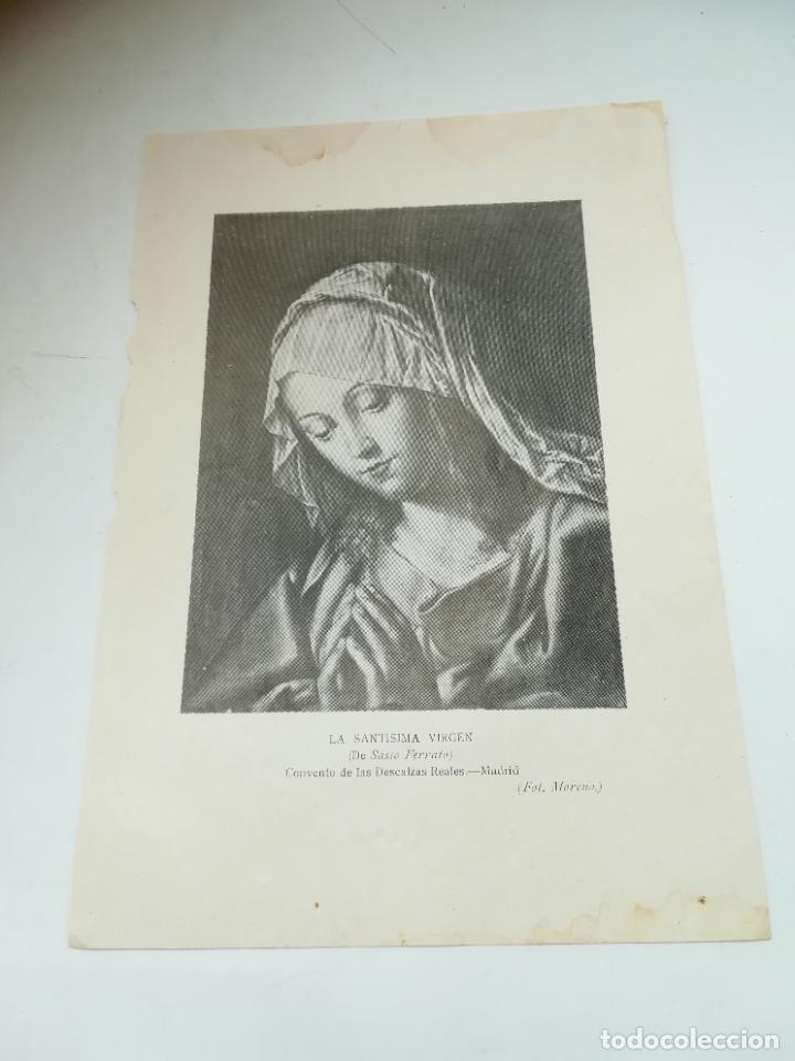 Collezionismo: IMAGEN. LA SANT&Iacute;SIMA VIRGEN DE SASSO FERRATO. CONVENTO DE LAS DESCALZAS REALES DE MADRID. 16 X 23