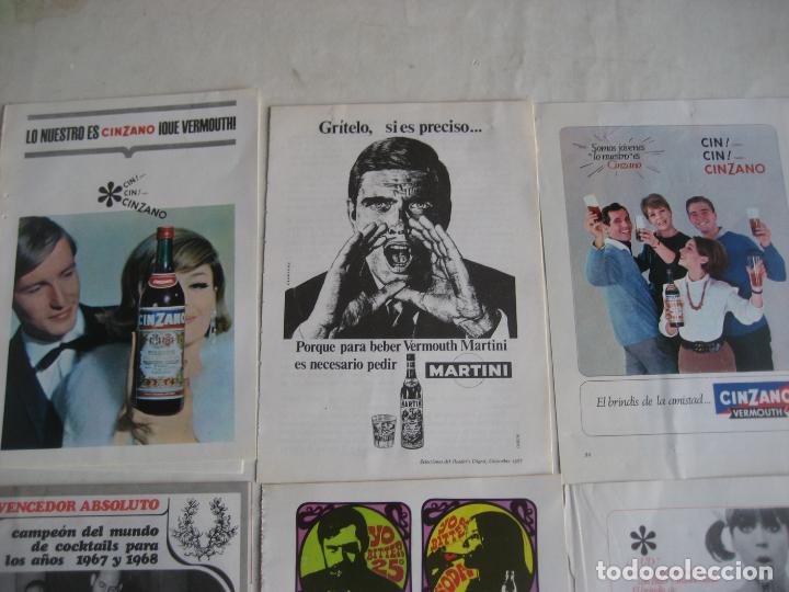 Coleccionismo: Cinzano. 9 hojas de publicidad. - Foto 2