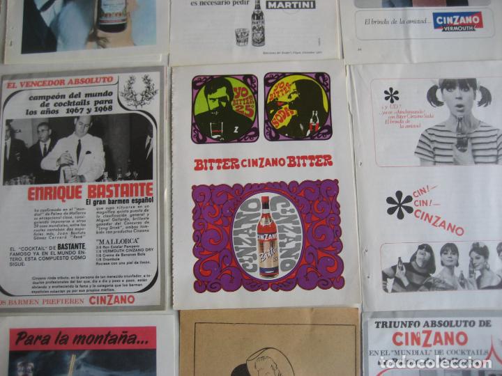 Coleccionismo: Cinzano. 9 hojas de publicidad. - Foto 3