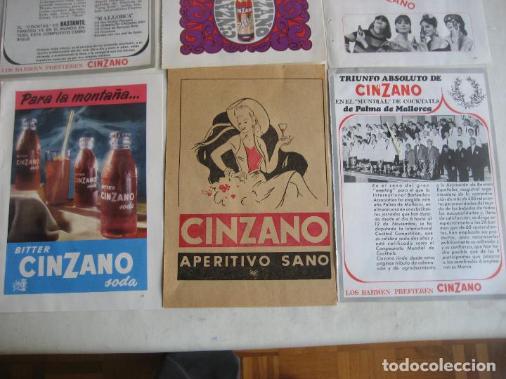 Coleccionismo: Cinzano. 9 hojas de publicidad. - Foto 4