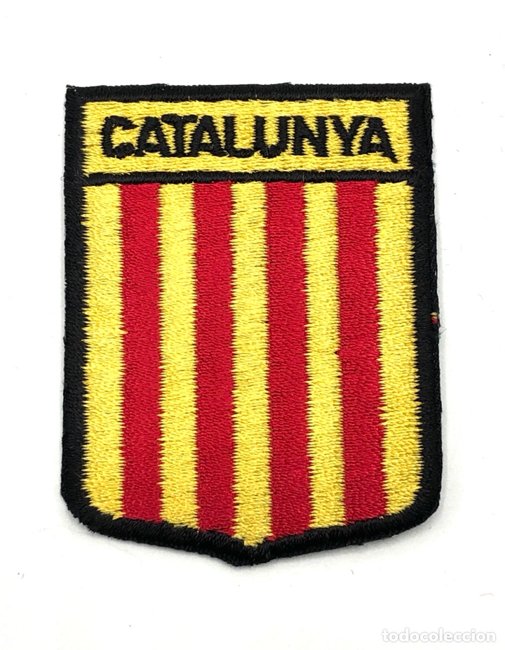 Coleccionismo: CATALUNYA BANDERA PARCHE ESCUDO BORDADO PEGAT BRODAT.