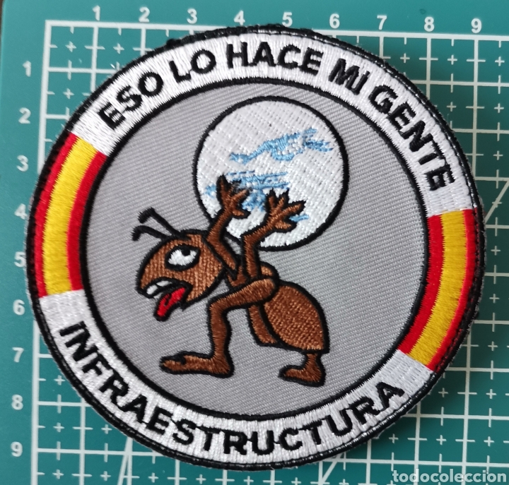 Coleccionismo: PARCHE BORDADO INFRAESTRUCTURA BASE DE MOR&Oacute;N ALA 11 ESO LO HACE MI GENTE EJ&Eacute;RCITO DEL &Aacute;IRE DE ESPA&Ntilde;A
