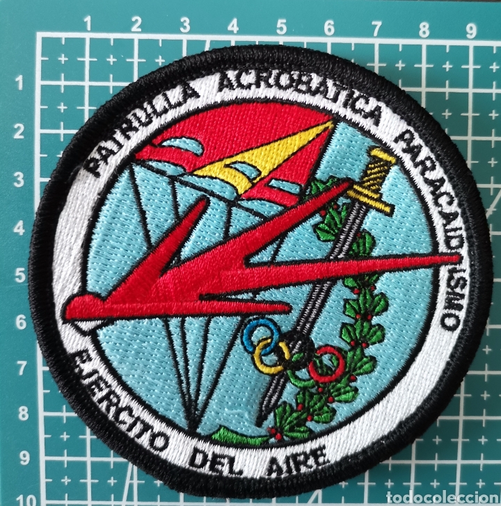 Coleccionismo: Parche bordado PAPEA PATRULLA ACROB&Aacute;TICA PARACAIDISMO EJ&Eacute;RCITO DEL &Aacute;IRE ESPA&Ntilde;A