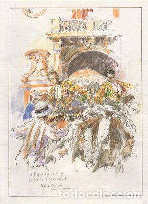 Coleccionismo: LAMINA DE PUERTA DEL PRINCIPE. JOSELITO Y BELMONTE. AUTOR GARCIA CAMPOS. 27,8X19,5 CM. LAMDIB-022