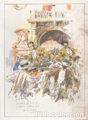 Coleccionismo: LAMINA LA PUERTA DEL PRINCIPE. JOSELITO Y BELMONTE. AUTOR GARCIA CAMPOS. 27,8X19,5 CM. LAMDIB-037