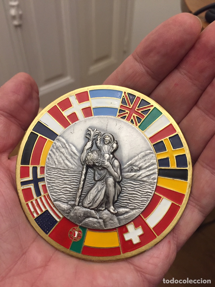 Collezionismo: Chapa escudo placa san Crist&oacute;bal