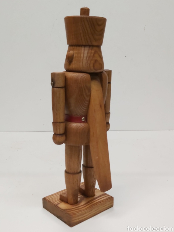 Coleccionismo: Cascanueces Soldado madera Casta&ntilde;o - Foto 6