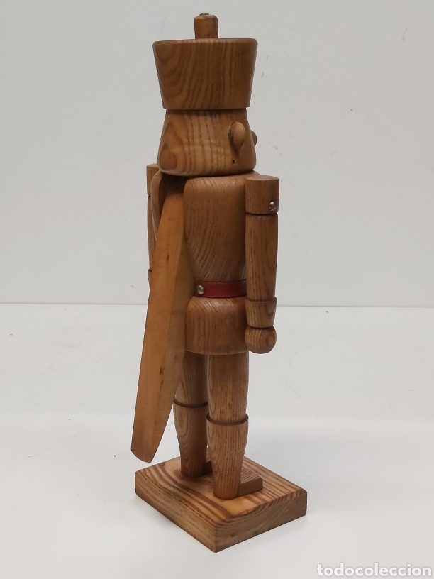 Coleccionismo: Cascanueces Soldado madera Casta&ntilde;o - Foto 7