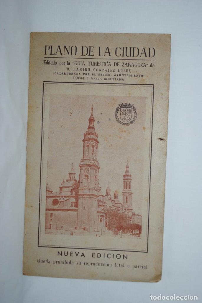 Coleccionismo: ANTIGUO PLANO DE LA CIUDAD DE ZARAGOZA ,