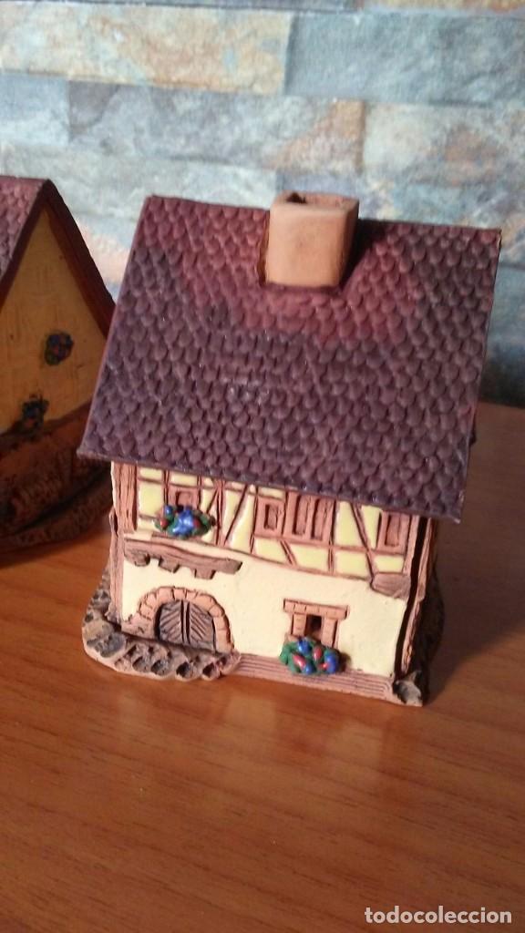 Coleccionismo: 7 CASITAS DE ARCILLA ESMALTADAS MIDEN&Eacute; - Foto 10