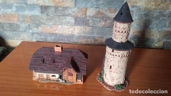 Coleccionismo: 7 CASITAS DE ARCILLA ESMALTADAS MIDEN&Eacute; - Foto 15