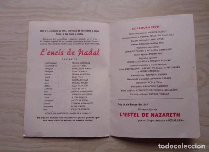Coleccionismo: PROGRAMA NAVIDAD CENTRO CAT&Oacute;LICO IGUALADA. A&ntilde;o 1946 - Foto 4