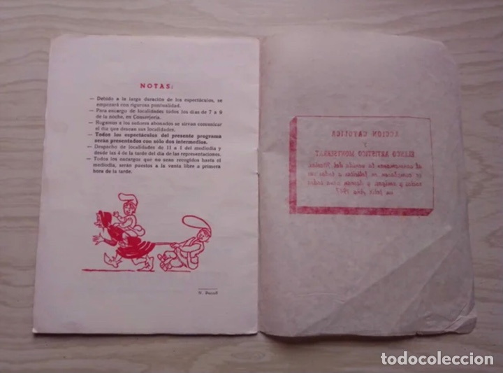 Coleccionismo: PROGRAMA NAVIDAD CENTRO CAT&Oacute;LICO IGUALADA. A&ntilde;o 1946 - Foto 5