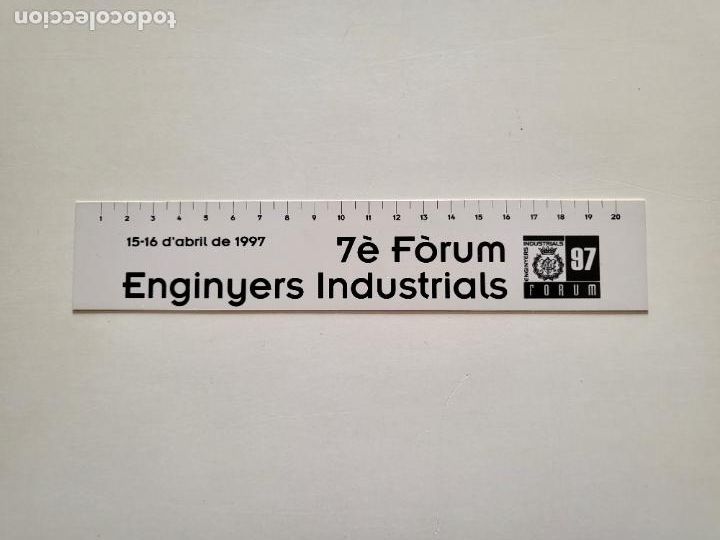 Coleccionismo: REGLA FLEXIBLE ENGINYERS ENGINYERIA INDUSTRIAL BARCELONA ETSEIB UPC 7&Egrave; FORUM ABRIL 1997