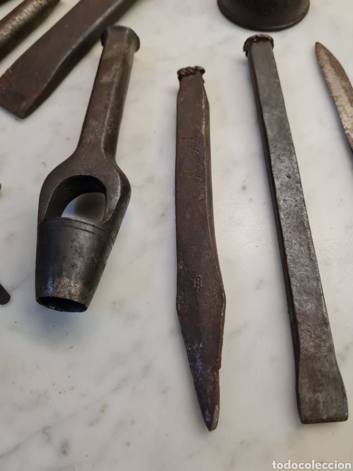 Coleccionismo: Herramientas antiguas para trabajar la piel - Foto 5