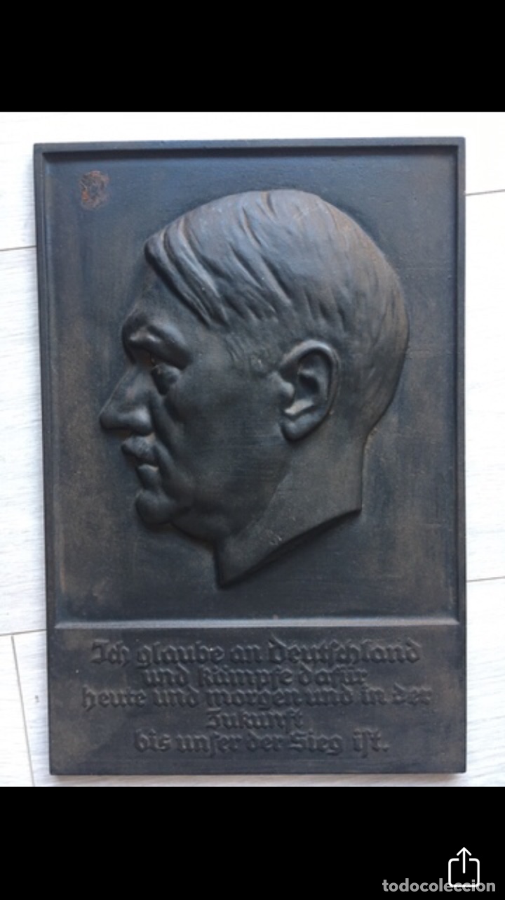 Coleccionismo: PLACA DE HONOR DEL FUHRER. HITLER. III REICH - Foto 2