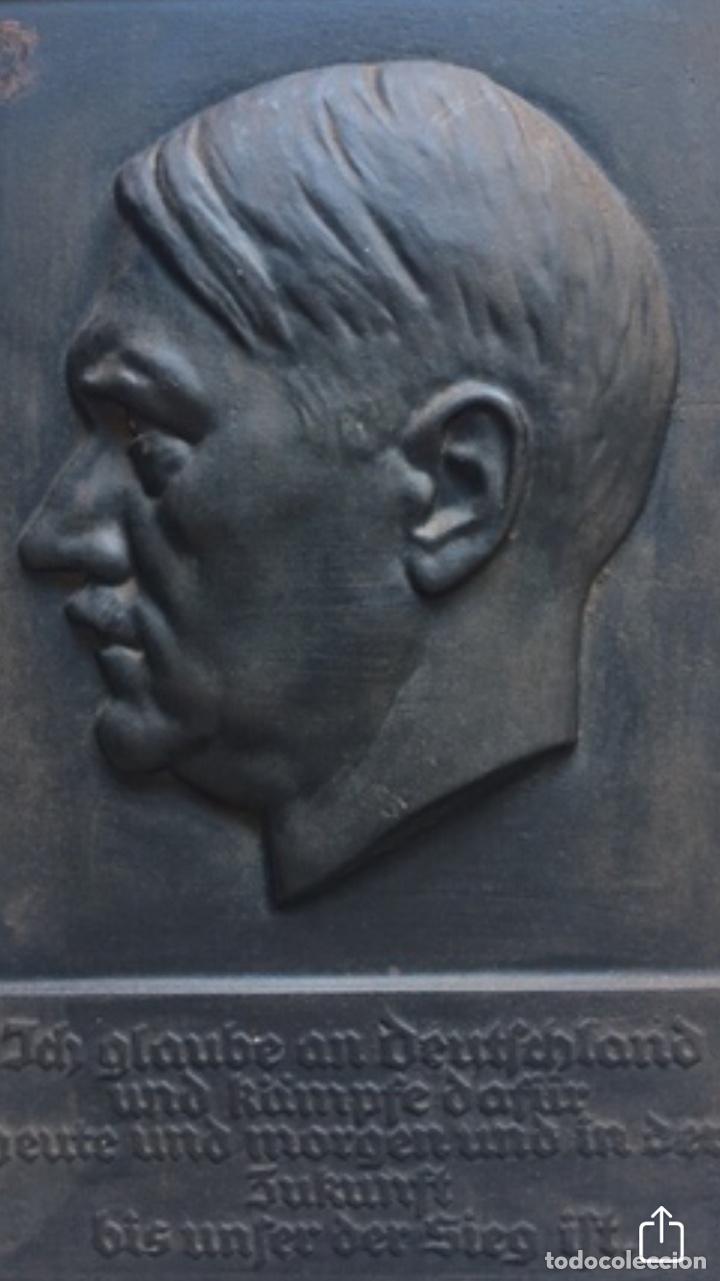 Coleccionismo: PLACA DE HONOR DEL FUHRER. HITLER. III REICH - Foto 1
